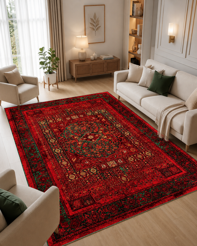 روفرشی کشدار مخمل شانل طرح قجری