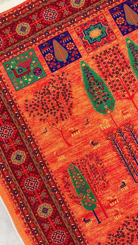 روفرشی کشدار مخمل شانل طرح گبه