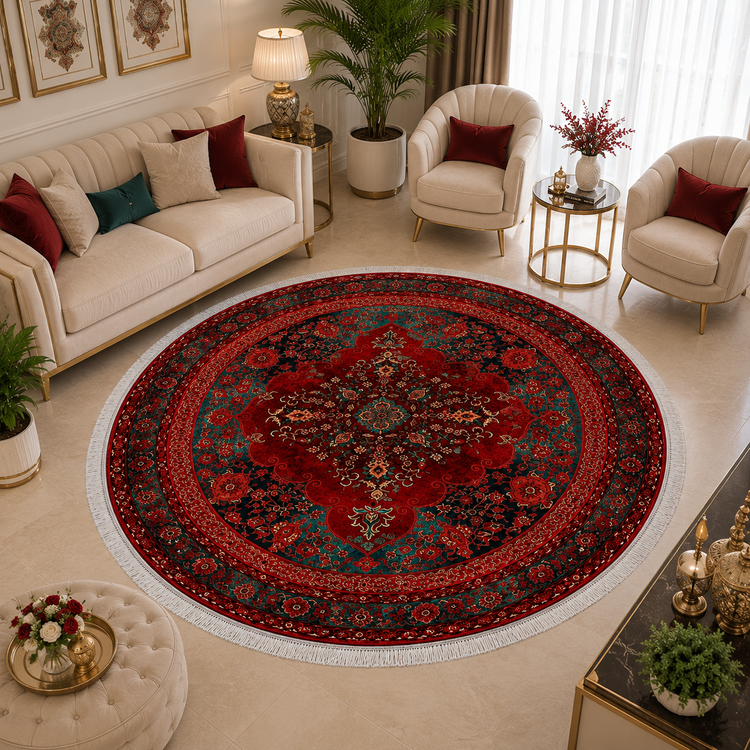 فرشینه مخمل کلاسیک لاکی
