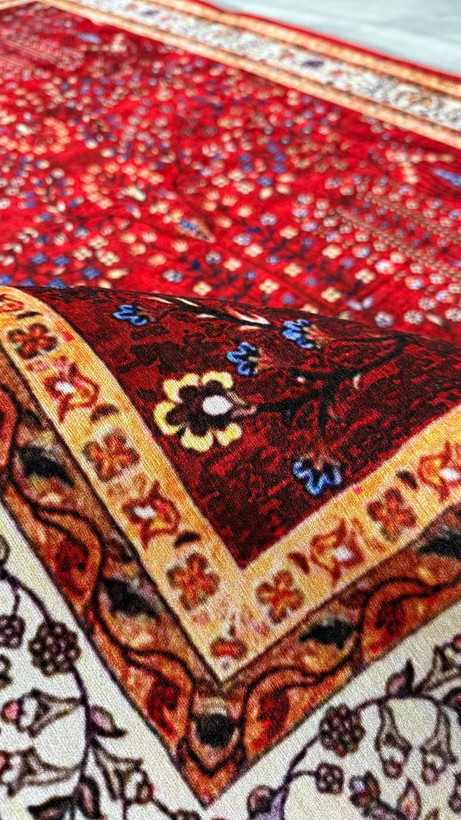 فرشینه مخمل افشان لاکی