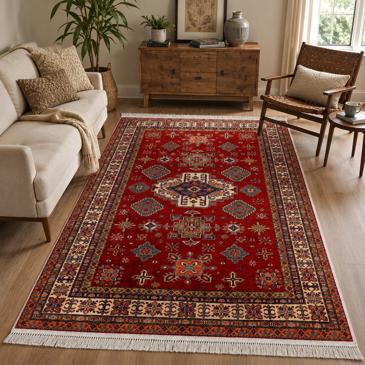 فرشینه مخمل طرح سنتی لاکی