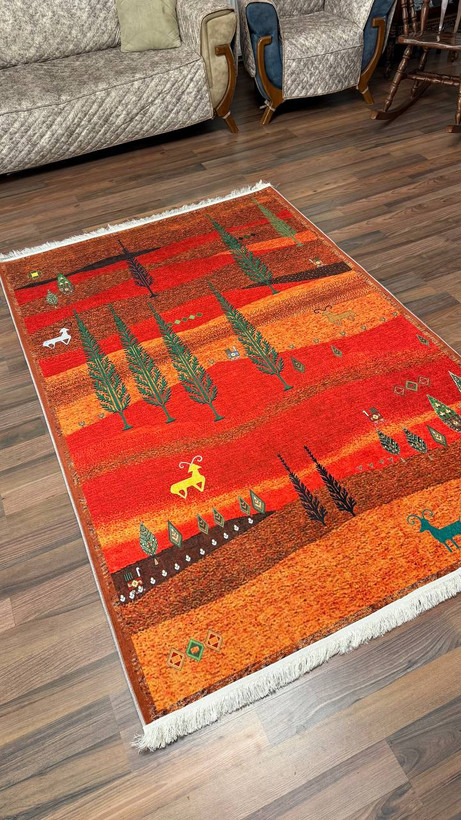 فرشینه مخمل سنتی رنگی