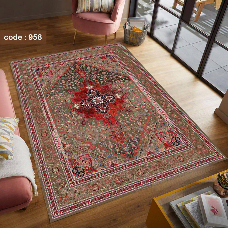 فرشینه مخمل طرح کلاسیک