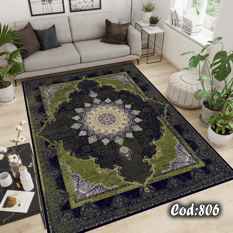 روفرشی کشدار مخمل شانل سبز