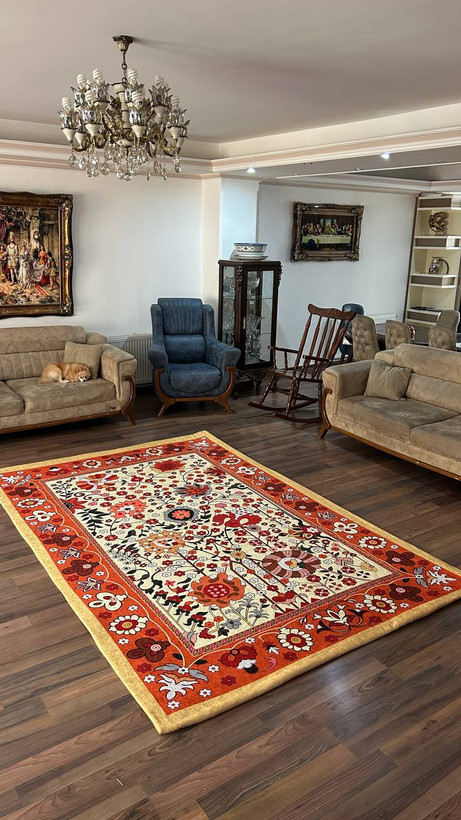 روفرشی کشدار مخمل شانل طرح سلطان آباد
