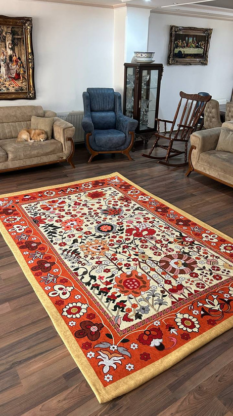 روفرشی کشدار مخمل شانل طرح سلطان آباد