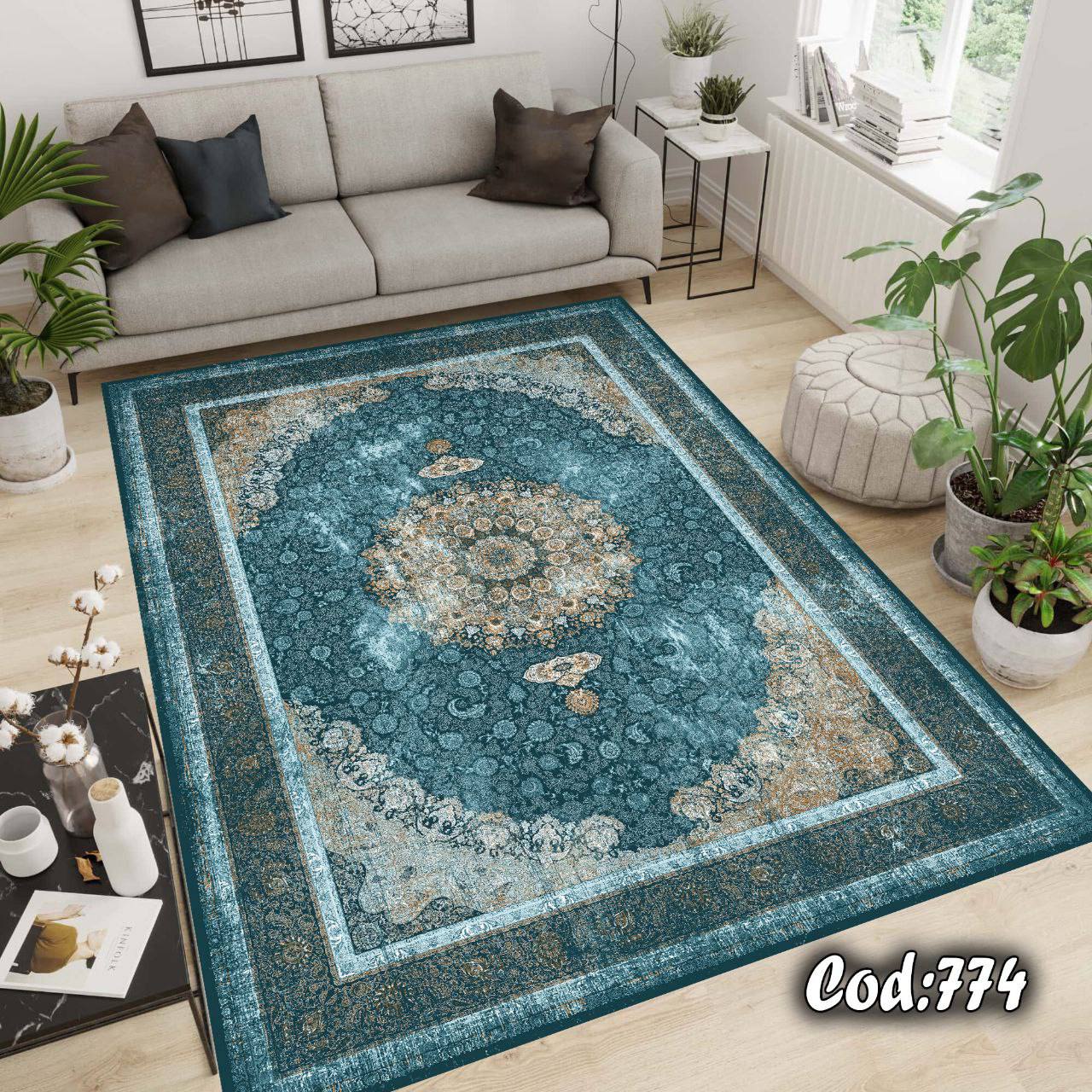 روفرشی کشدار مخمل شانل فیروزه ای