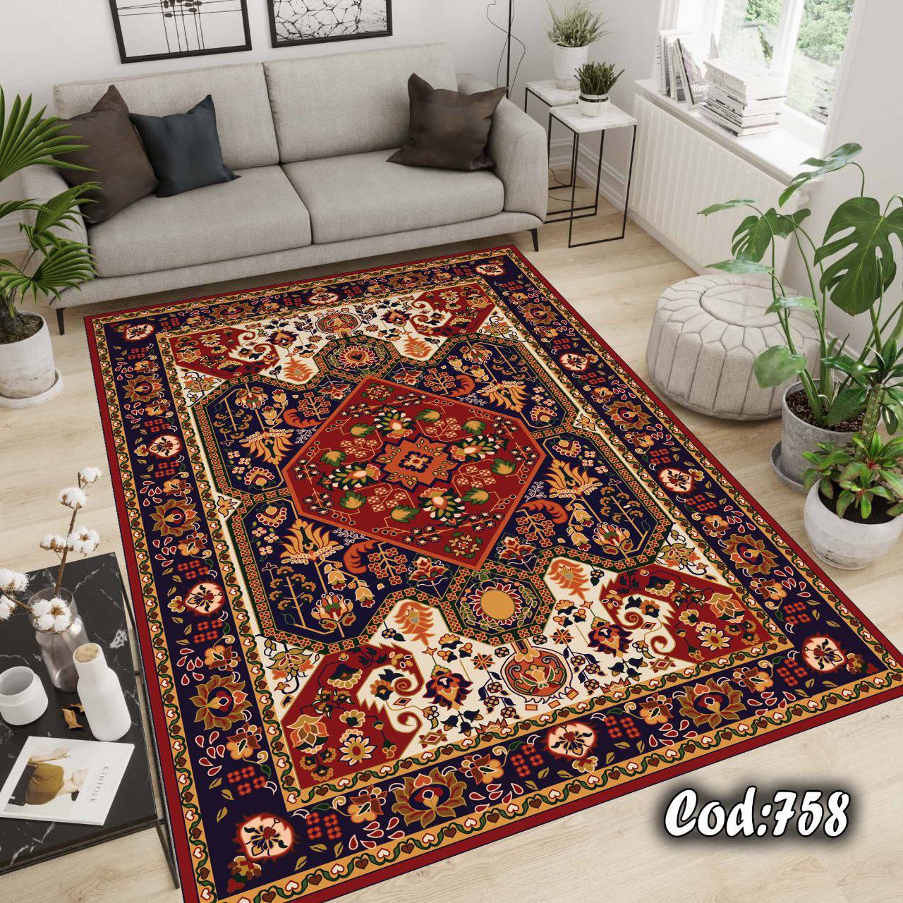 روفرشی کشدار مخمل شانل طرح سنتی لاکی