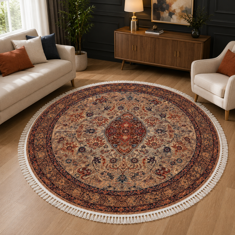 فرشینه مخمل لاکی طرح کلاسیک