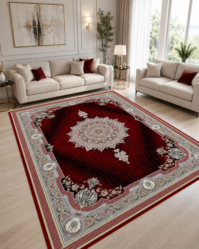 فرشینه مخمل ترنج دار