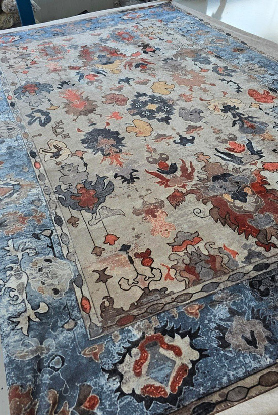 فرشینه مخمل طرح سلطان آباد
